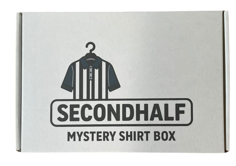 The Secondhalf Mystery Shirt Box is the perfect choice for football fans who love a surprise and authentic, original vintage football shirts