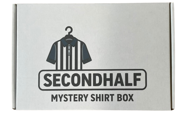 Why choose the Secondhalf Mystery Shirt Box - fun, affordable, full of nostalgia. Every shirt is authentic, original and has its own story.
