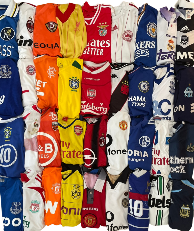 Vintage authentic, original football shirts from the 80s, 90s and 2000s